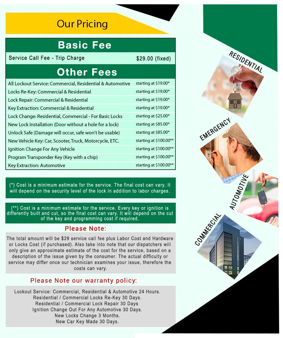 Houston All Day Locksmith Houston, TX 281-670-2371 - price-list-68-19mod